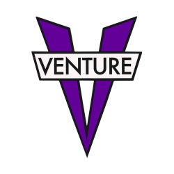 VENTURE STICKER ベンチャー ステッカー V DIE CUT MEDIUM PURPLE
