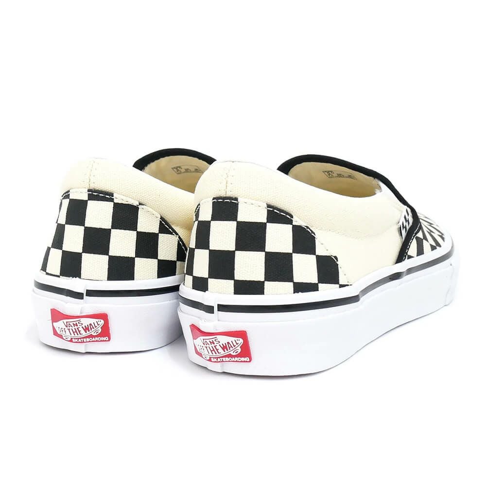 VANS SHOES バンズ シューズ スニーカー SKATE SLIP ON CHECKERBOARD 黒/オフホワイト BLACK/OFF WHITE（US企画）-2