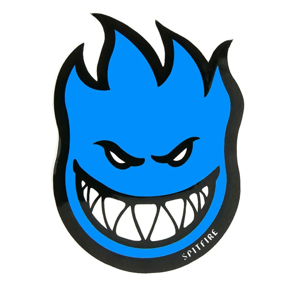 スケボー　コンプリート　FTC ステッカー貼り付け　スピットファイア SPITFIRE STICKER スピットファイヤー ステッカー FIREBALL LARGE BLUE