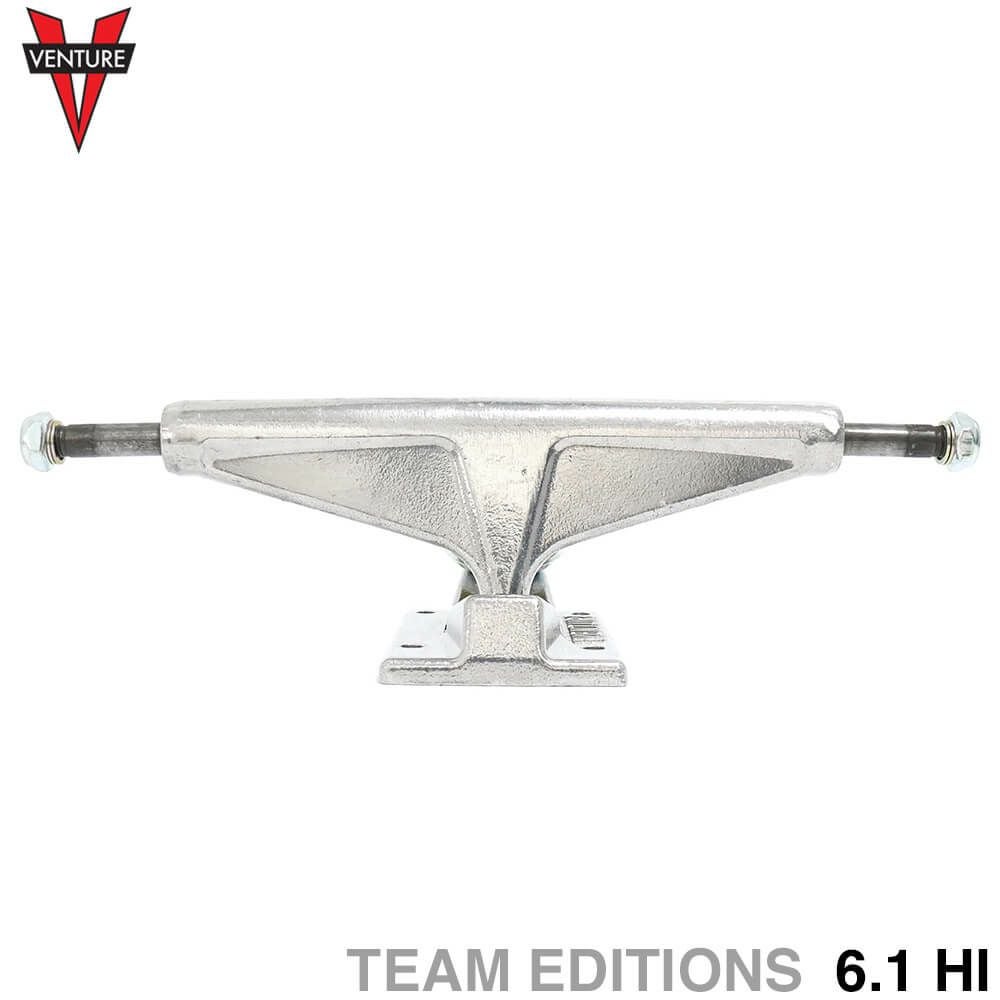 Ventureベンチャースケートボード トラック シルバー5.0L VENTURE TRUCK ベンチャー トラック TEAM EDITIONS ALL POLISHED 5.2