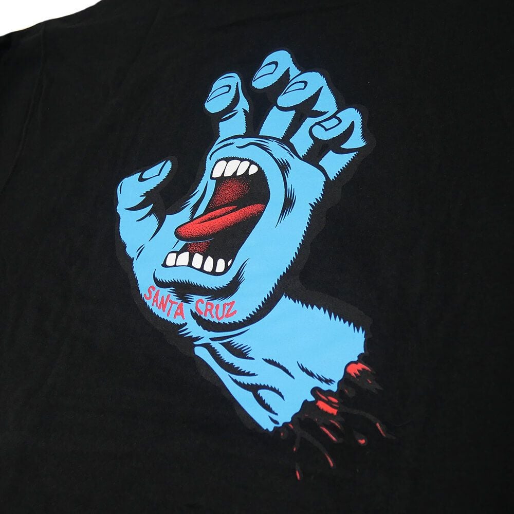 SANTA CRUZ HOOD サンタクルーズ パーカー SCREAMING HAND BLACK