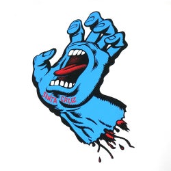 SANTA CRUZ LONG SLEEVE サンタクルーズ ロングスリーブTシャツ SCREAMING HAND WHITE 3