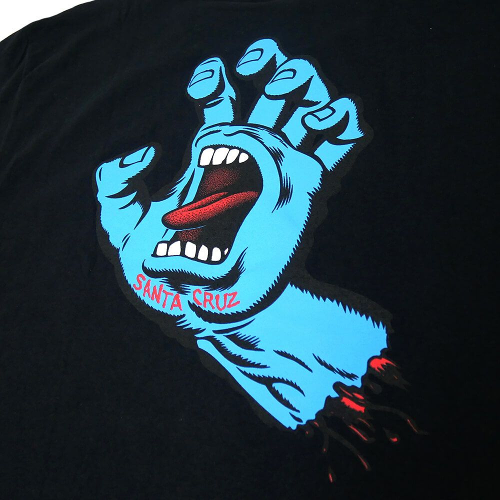 SANTA CRUZ T-SHIRT サンタクルーズ Tシャツ SCREAMING HAND BLACK