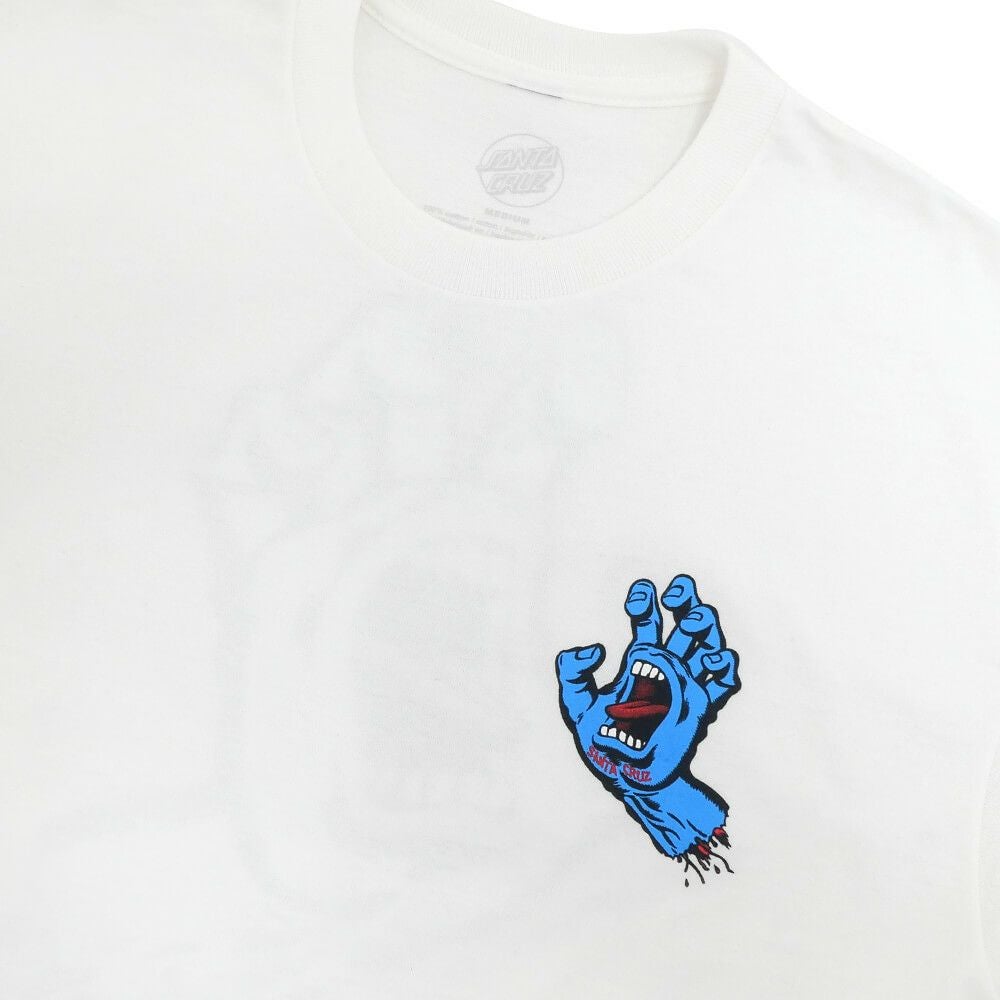 SANTA CRUZ T-SHIRT サンタクルーズ Tシャツ SCREAMING HAND WHITE
