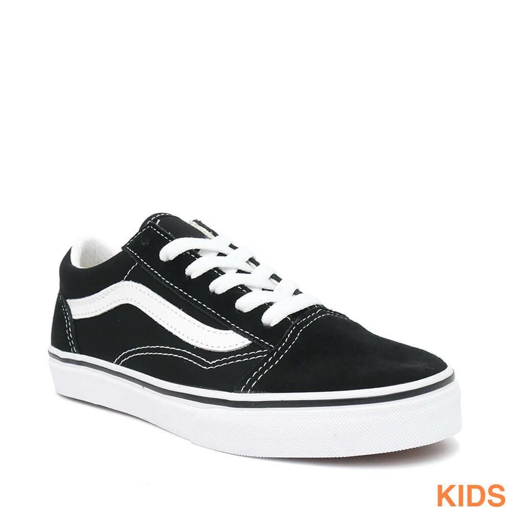 VANS SHOES バンズ シューズ スニーカー（子供用） KID'S OLD SKOOL BLACK/WHITE（US企画） スケートボード スケボー
