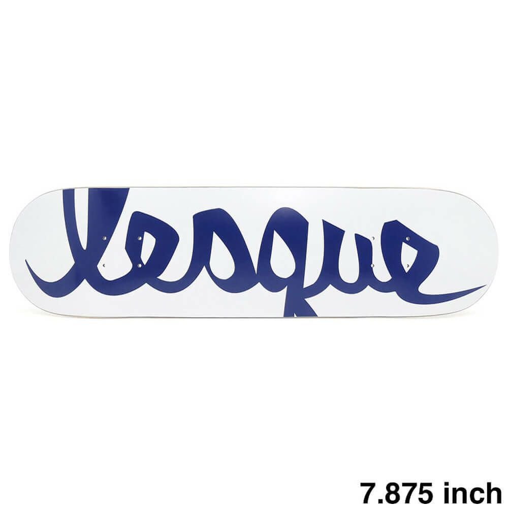 LESQUE DECK レスケ デッキ TEAM LOGO WHITE/NAVY 7.875 スケートボード スケボー