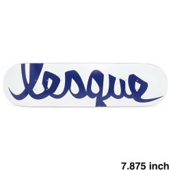 LESQUE DECK レスケ デッキ TEAM LOGO WHITE/NAVY 7.875 スケートボード スケボー