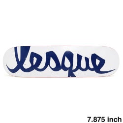 LESQUE DECK レスケ デッキ TEAM LOGO WHITE/NAVY 7.875 スケートボード スケボー