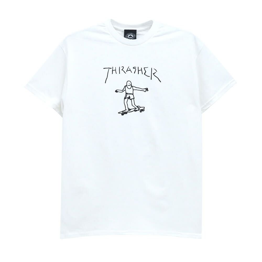 THRASHER T-SHIRT スラッシャー Tシャツ GONZ WHITE（US企画
