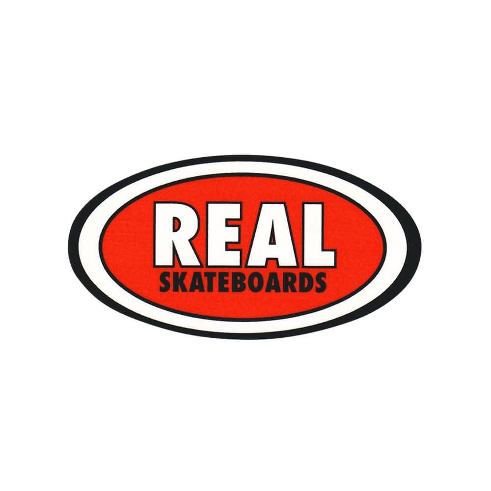 REAL STICKER リアル ステッカー CLASSIC OVAL MEDIUM 440 ORANGE