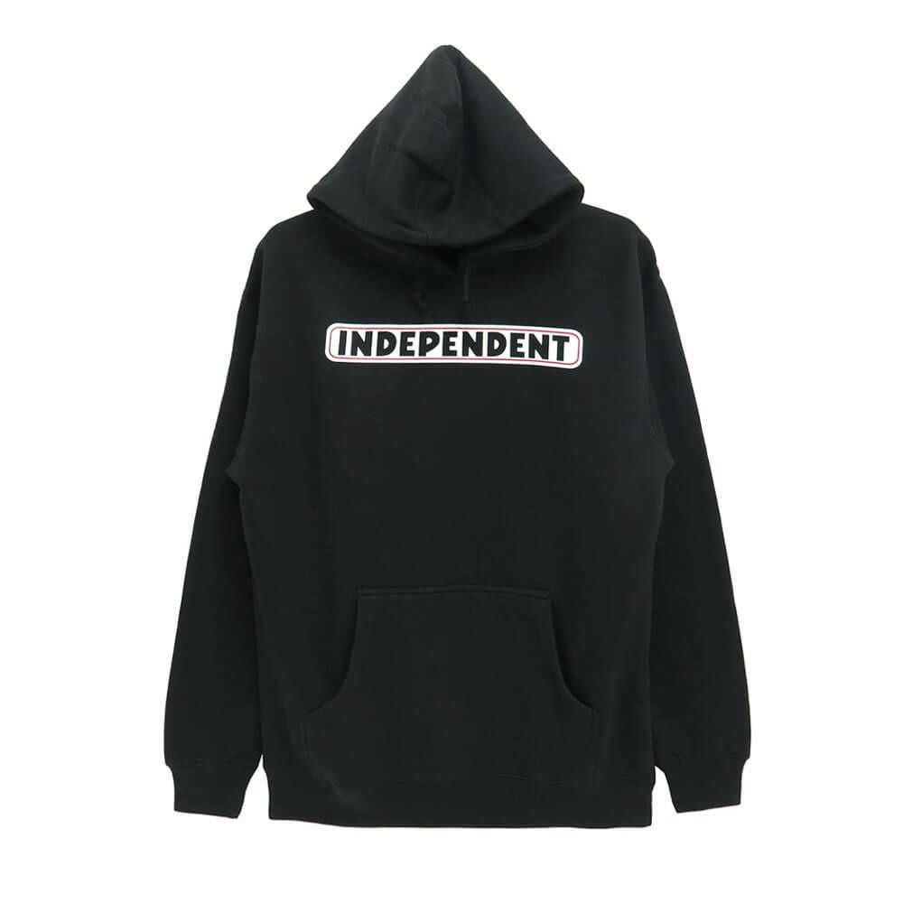 INDEPENDENT HOOD インディペンデント パーカー BAR LOGO BLACK