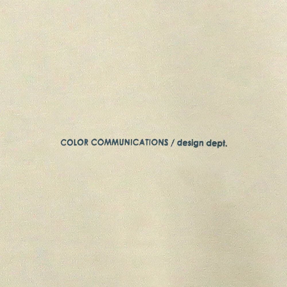 COLOR COMMUNICATIONS CREW SWEAT カラーコミュニケーションズ トレーナー HANDWRITE CHAIN LETTER SAND BEIGE スケートボード スケボー 4
