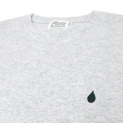 COLOR COMMUNICATIONS LONG SLEEVE カラーコミュニケーションズ ロングスリーブTシャツ DRIP EMB LINE by HIROKI MURAOKA ASH 刺繍ロゴ スケートボード スケボー 2