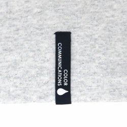 COLOR COMMUNICATIONS LONG SLEEVE カラーコミュニケーションズ ロングスリーブTシャツ DRIP EMB LINE by HIROKI MURAOKA ASH 刺繍ロゴ スケートボード スケボー 4