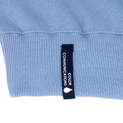 COLOR COMMUNICATIONS CREW SWEAT カラーコミュニケーションズ トレーナー DRIP EMB LETTER SPOT ACID BLUE 刺繍ロゴ スケートボード スケボー 4