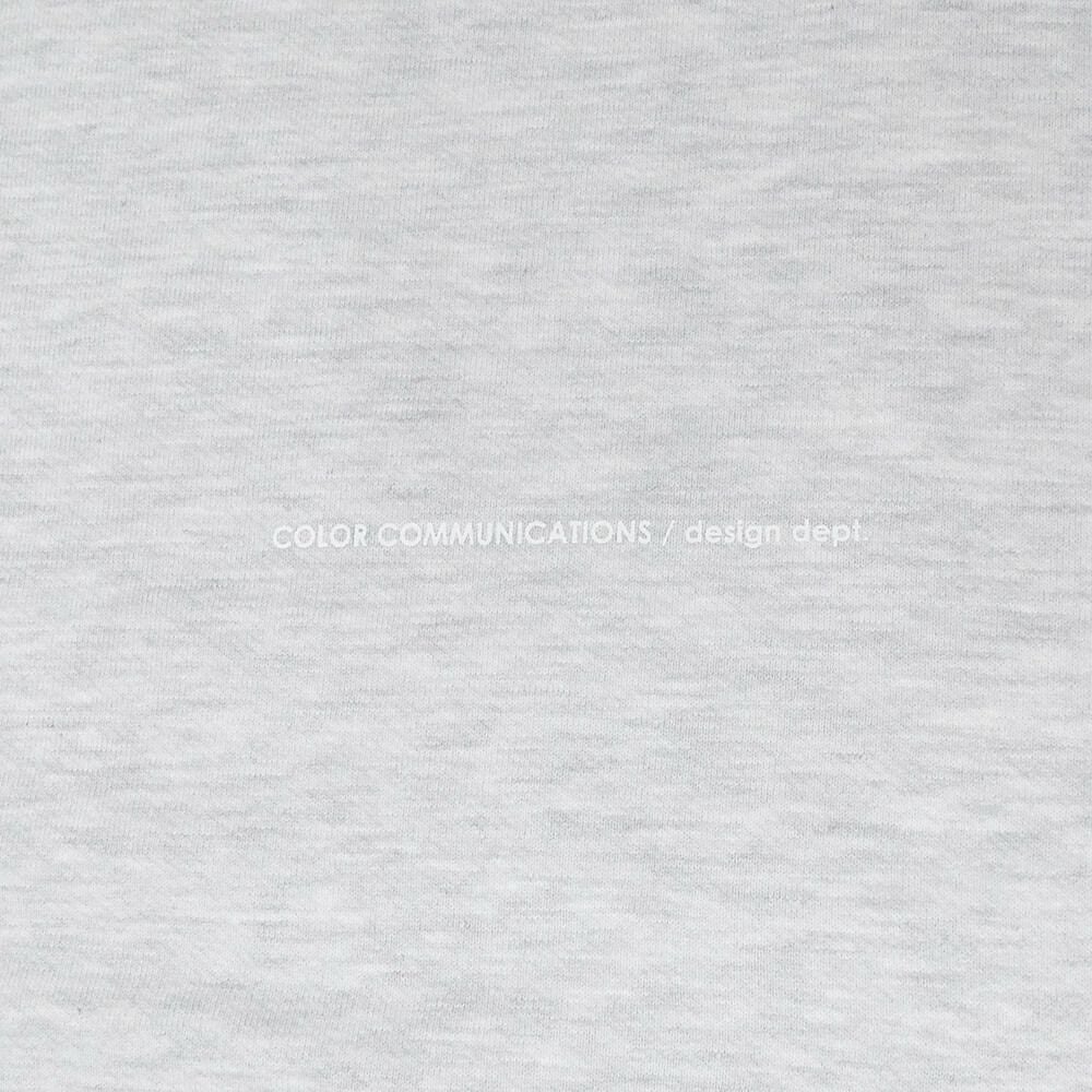 COLOR COMMUNICATIONS CREW SWEAT カラーコミュニケーションズ トレーナー DRIP EMB LETTER SPOT ASH 刺繍ロゴ スケートボード スケボー 3