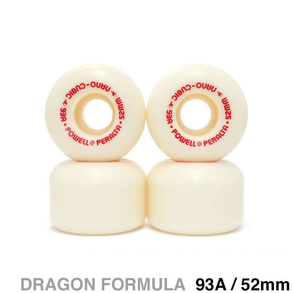 POWELL PERALTA WHEEL パウエルペラルタ ウィール DRAGON FORMULA（DF）93A NANO CUBIC 52mm x 36mm スケートボード スケボー
