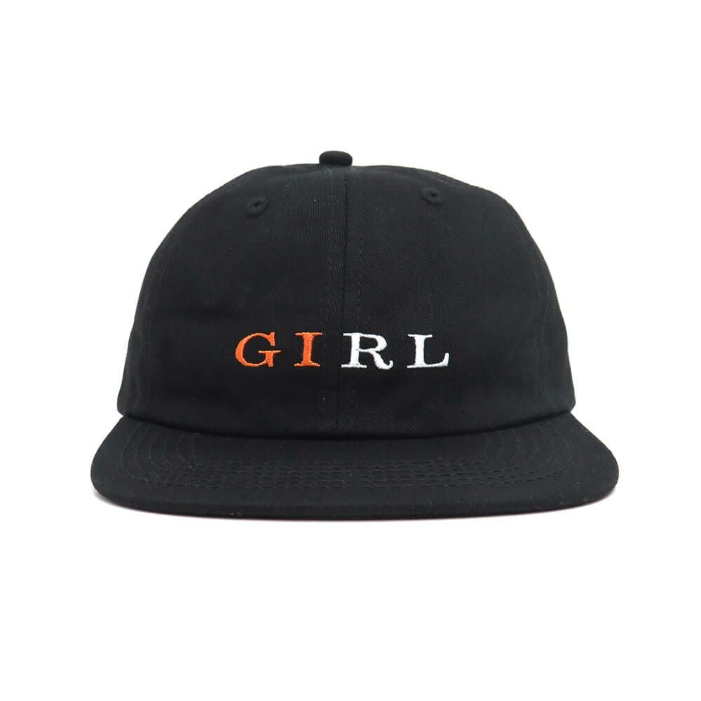 GIRL CAP ガール キャップ SERIF SNAPBACK BLACK スケートボード スケボー 1