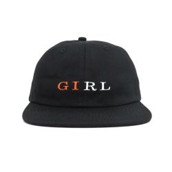 GIRL CAP ガール キャップ SERIF SNAPBACK BLACK スケートボード スケボー 1