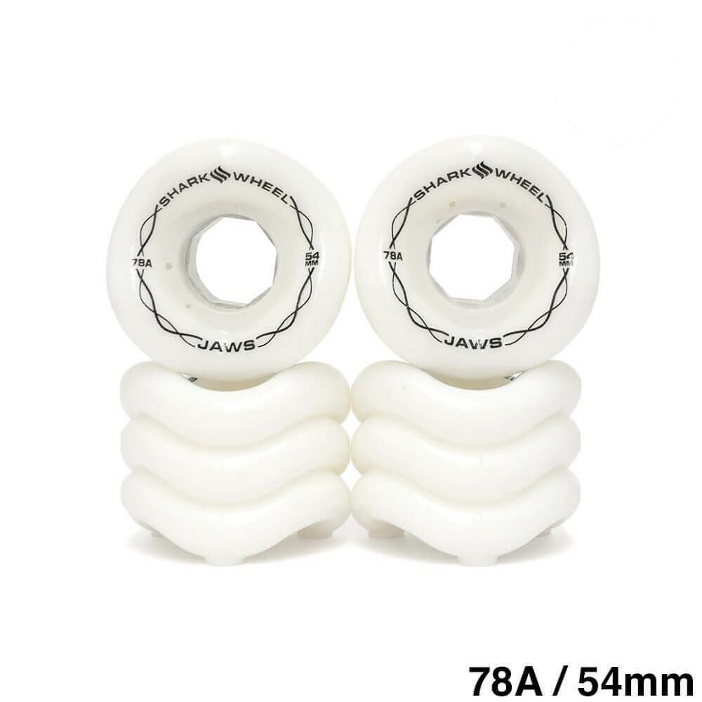 SHARK WHEEL シャークウィール ソフトウィール（クルーザー） JAWS（78A） WHITE 54mm スケートボード スケボー