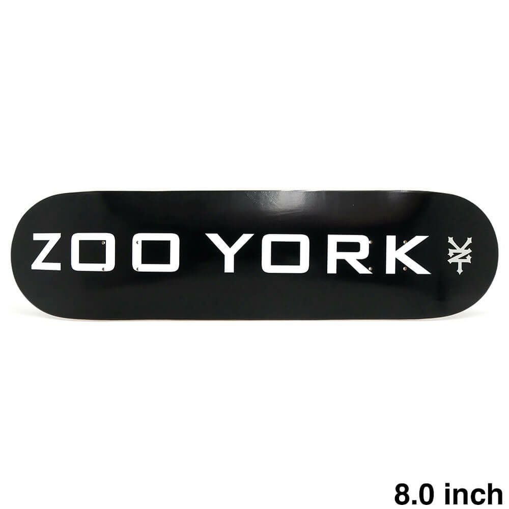 ZOO YORK DECK ズーヨーク デッキ TEAM OG 95 LOGO BLOCK BLACK 8.0 スケートボード スケボー