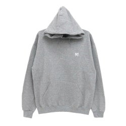KAWA HOOD 川 パーカー 1POINT GREY/WHITE 刺繍ロゴ スケートボード スケボー 