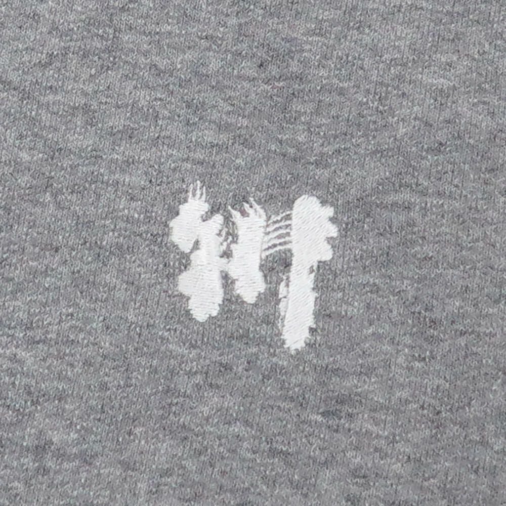 KAWA HOOD 川 パーカー 1POINT GREY/WHITE 刺繍ロゴ スケートボード スケボー 2