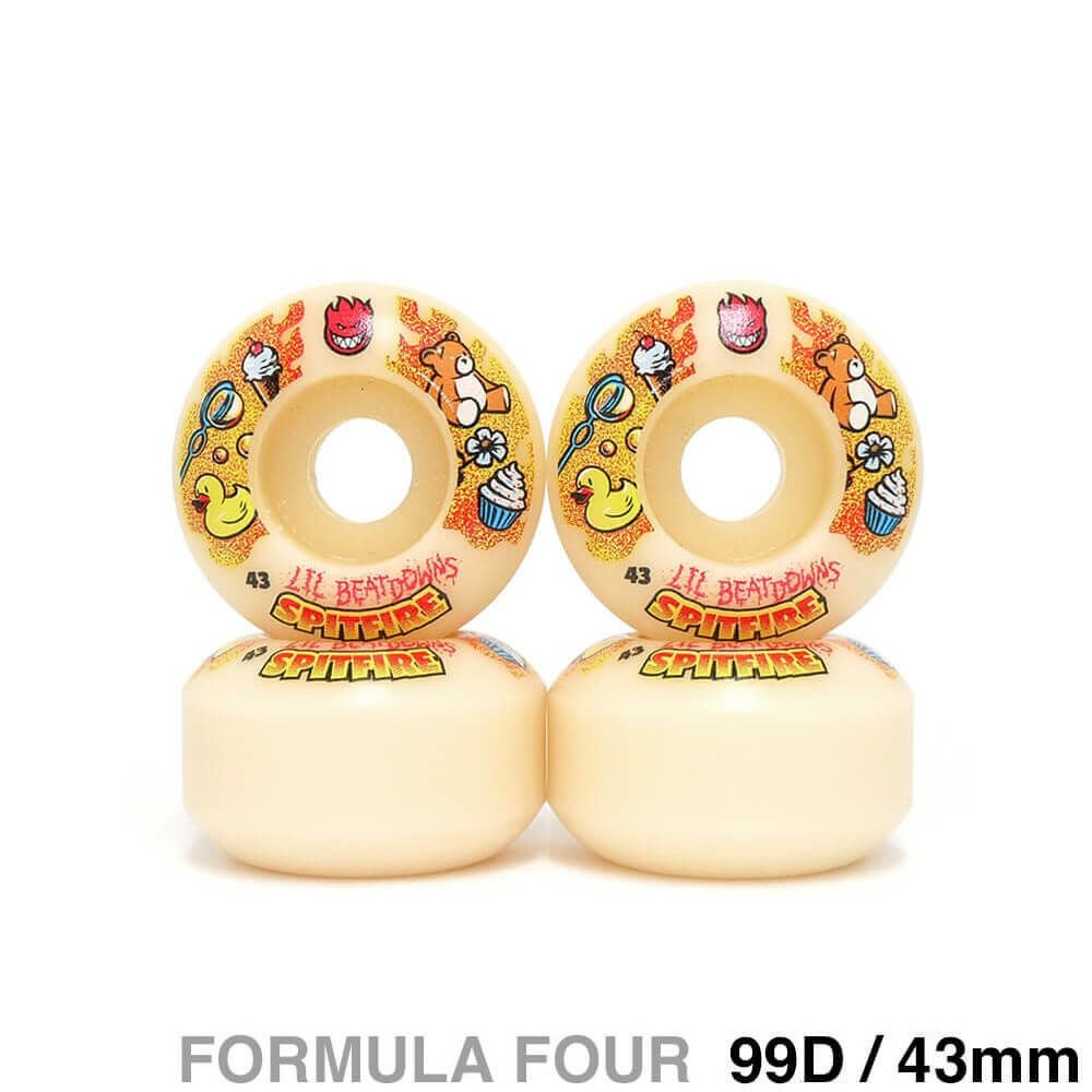 SPITFIRE WHEEL スピットファイヤー ウィール FORMULA FOUR (F4) CLASSIC 99D LIL’ BEATDOWNS 43mm スケートボード スケボー