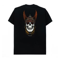 POWELL PERALTA T-SHIRT パウエルペラルタ Tシャツ ANDY ANDERSON SKULL BLACK スケートボード スケボー 