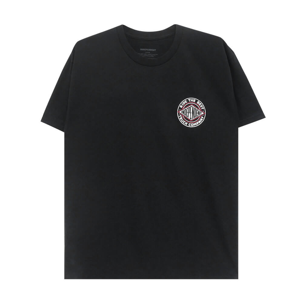  INDEPENDENT T-SHIRT インディペンデント Tシャツ BTG SUMMIT BLACK スケートボード スケボー 1