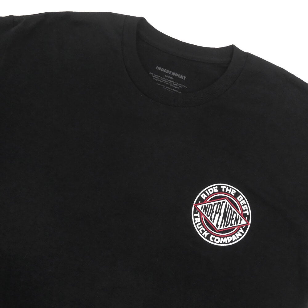  INDEPENDENT T-SHIRT インディペンデント Tシャツ BTG SUMMIT BLACK スケートボード スケボー 2