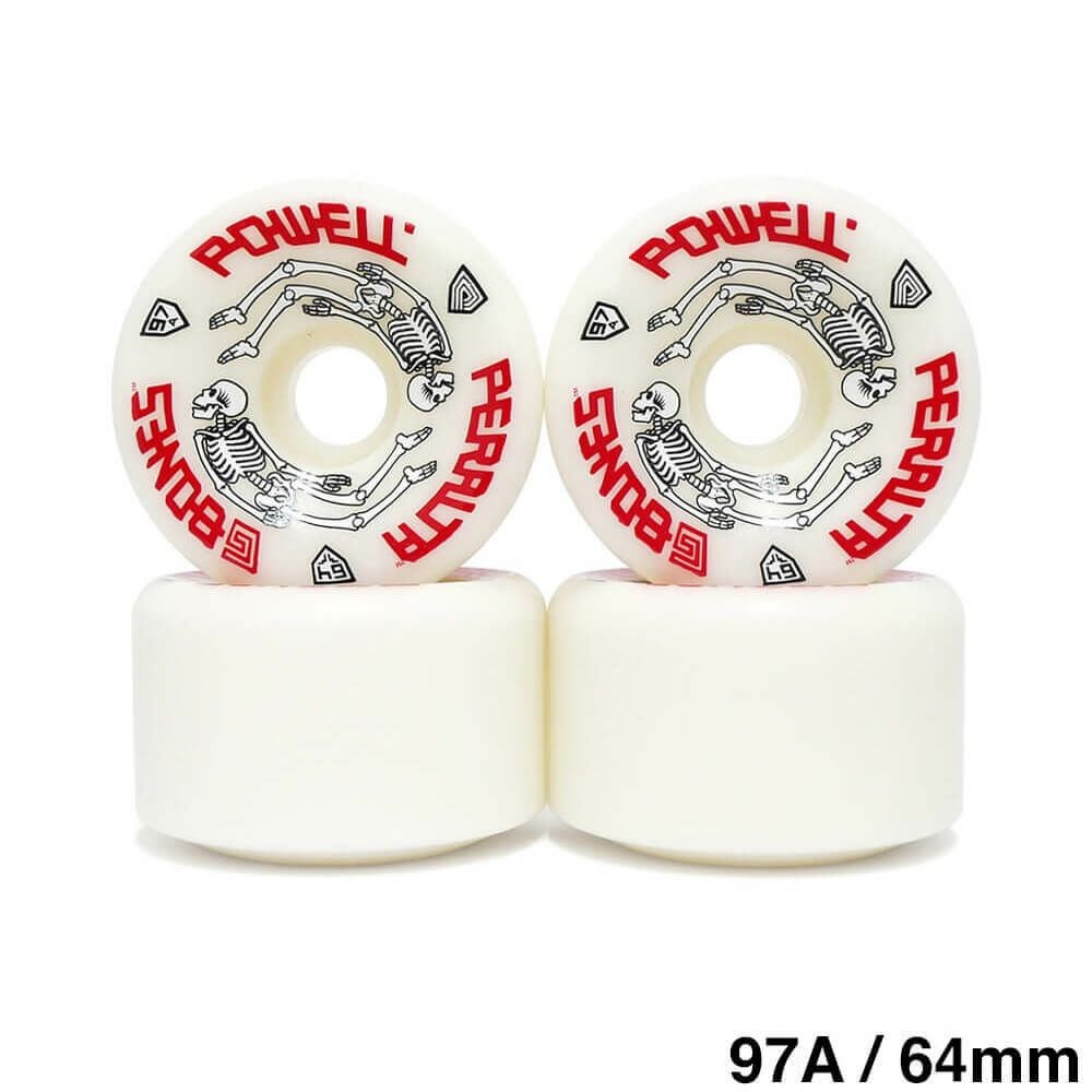 POWELL PERALTA WHEEL パウエルペラルタ ウィール G-BONES 97A 白 64mm スケートボード スケボー