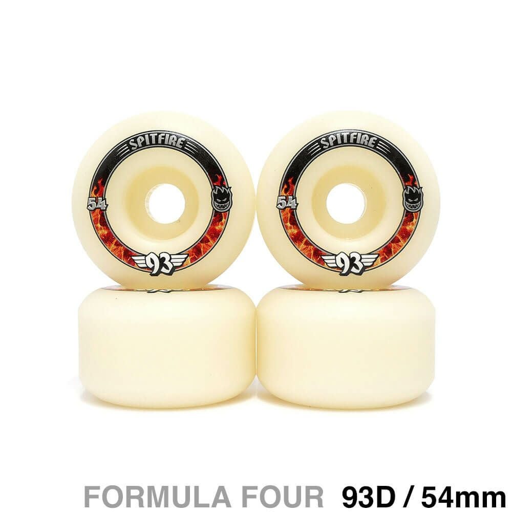 SPITFIRE WHEEL スピットファイヤー ウィール FORMULA FOUR (F4) RADIALS 93D SOFT SLIDERS 54mm スケートボード スケボー