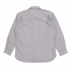 COLOR COMMUNICATIONS LONG SLEEVE カラーコミュニケーションズ 長袖シャツ DRIP EMB OXFORD GREY スケートボード スケボー 3