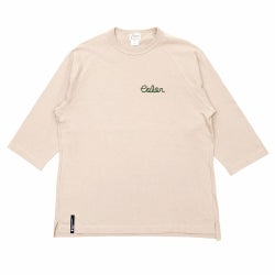 COLOR COMMUNICATIONS LONG SLEEVE カラーコミュニケーションズ 7分袖Tシャツ HANDWRITE CHAIN LETTER STONE スケートボード スケボー 