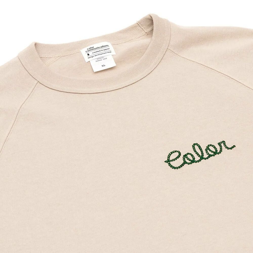 COLOR COMMUNICATIONS LONG SLEEVE カラーコミュニケーションズ 7分袖Tシャツ HANDWRITE CHAIN LETTER STONE スケートボード スケボー 1