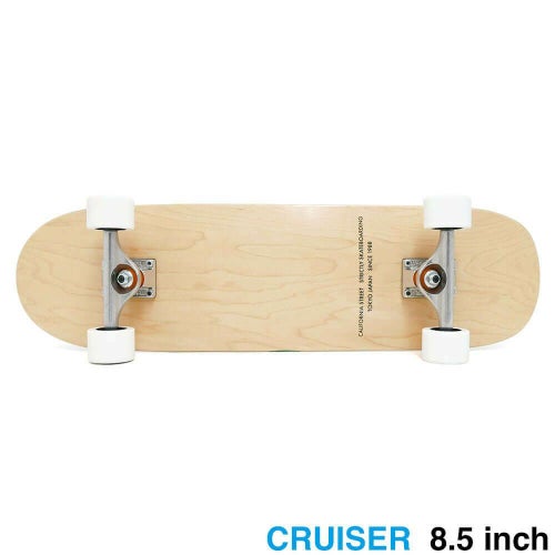 【初心者におすすめ・高品質】専用ケース・レンチ付き CALIFORNIA STREET カリフォルニアストリート コンプリートセット スケートボード完成品 SIMPLE CLEAR 8.5 T-SHAPE（クルーザー） ブランク スケートボード スケボー