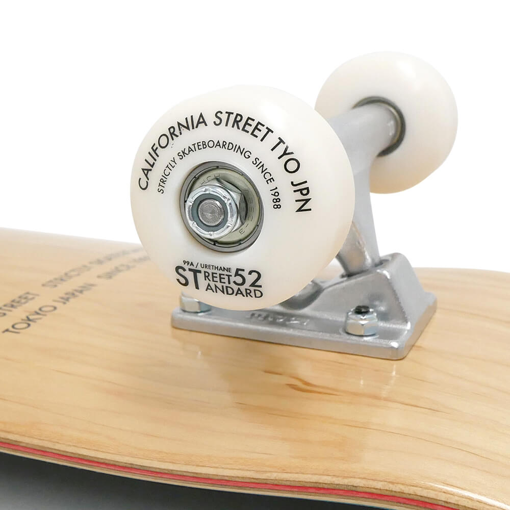 【初心者におすすめ・高品質】専用ケース・レンチ付き CALIFORNIA STREET カリフォルニアストリート コンプリートセット スケートボード完成品（子供用） SIMPLE CLEAR MINI 7.25 ブランク スケートボード スケボー 2
