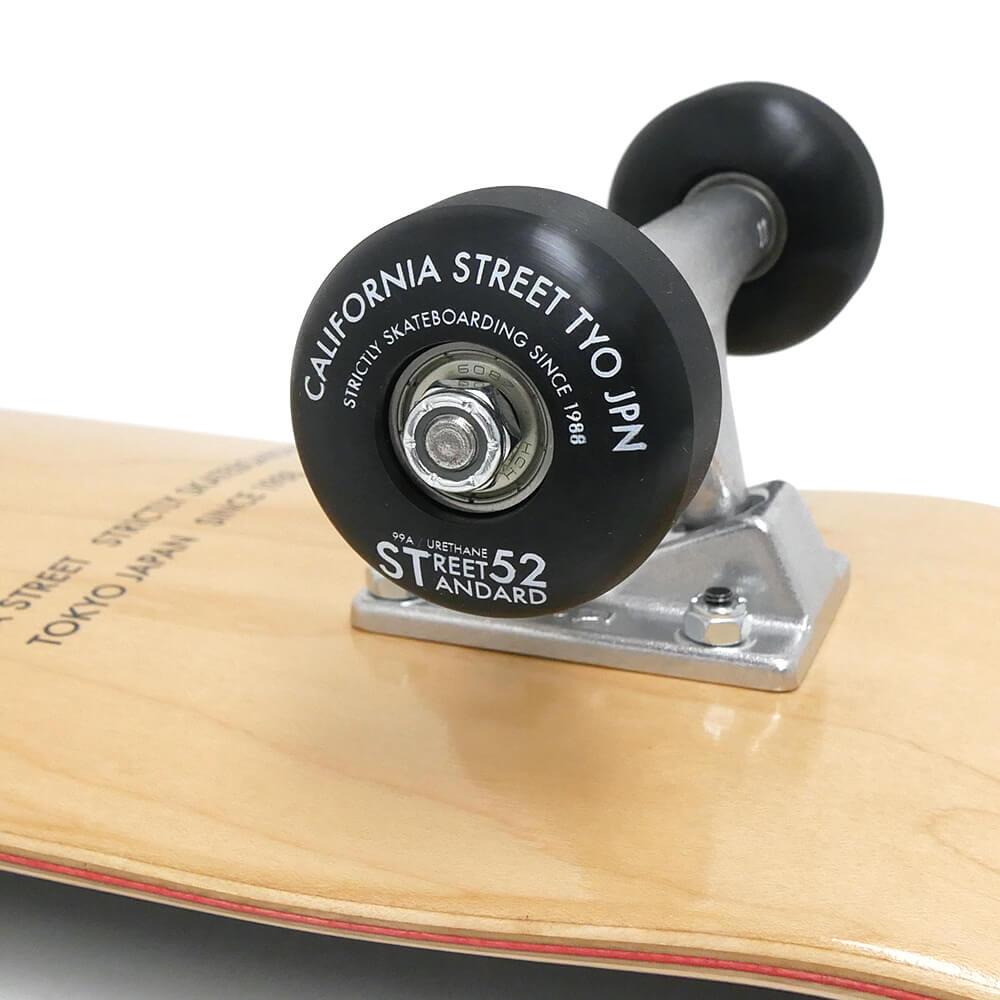 【初心者におすすめ・高品質】専用ケース・レンチ付き CALIFORNIA STREET カリフォルニアストリート コンプリートセット スケートボード完成品（子供用） SIMPLE CLEAR MINI 7.25 ブランク スケートボード スケボー 6