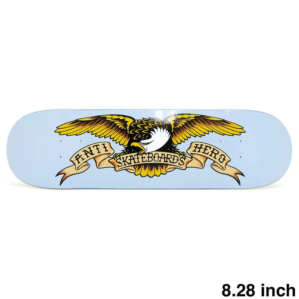 ANTIHERO DECK アンチヒーロー デッキ TEAM CLASSIC EAGLE LIGHT BLUE 8.28 スケートボード スケボー