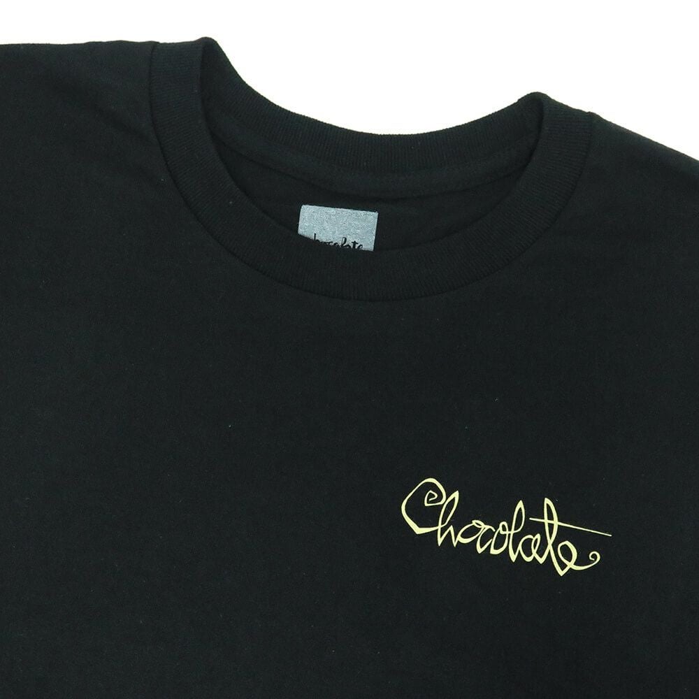 CHOCOLATE LONG SLEEVE チョコレート ロングスリーブTシャツ 94 SCRIPT BLACK スケートボード スケボー 1