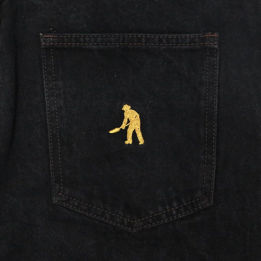 PASS~PORT JEANS パスポート パンツ ジーンズ WORKERS CLUB JEANS R42 WASHED BLACK スケートボード スケボー 8