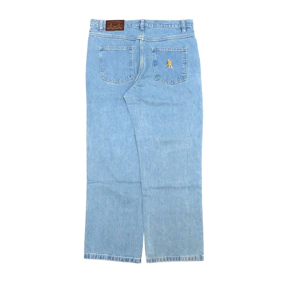 PASS~PORT JEANS パスポート パンツ ジーンズ WORKERS CLUB JEANS R42 WASHED LIGHT INDIGO スケートボード スケボー 7