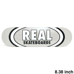 REAL DECK リアル デッキ TEAM CLASSIC OVAL WHITE 8.38 スケートボード スケボー