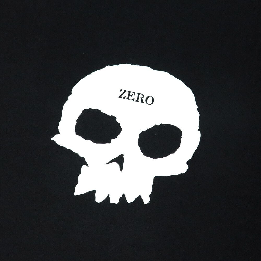 00s Zero Skateboards Tee サイズM ほぼ新品 希少 ZERO T-SHIRT ゼロ Tシャツ SINGLE SKULL BLACK スケートボード