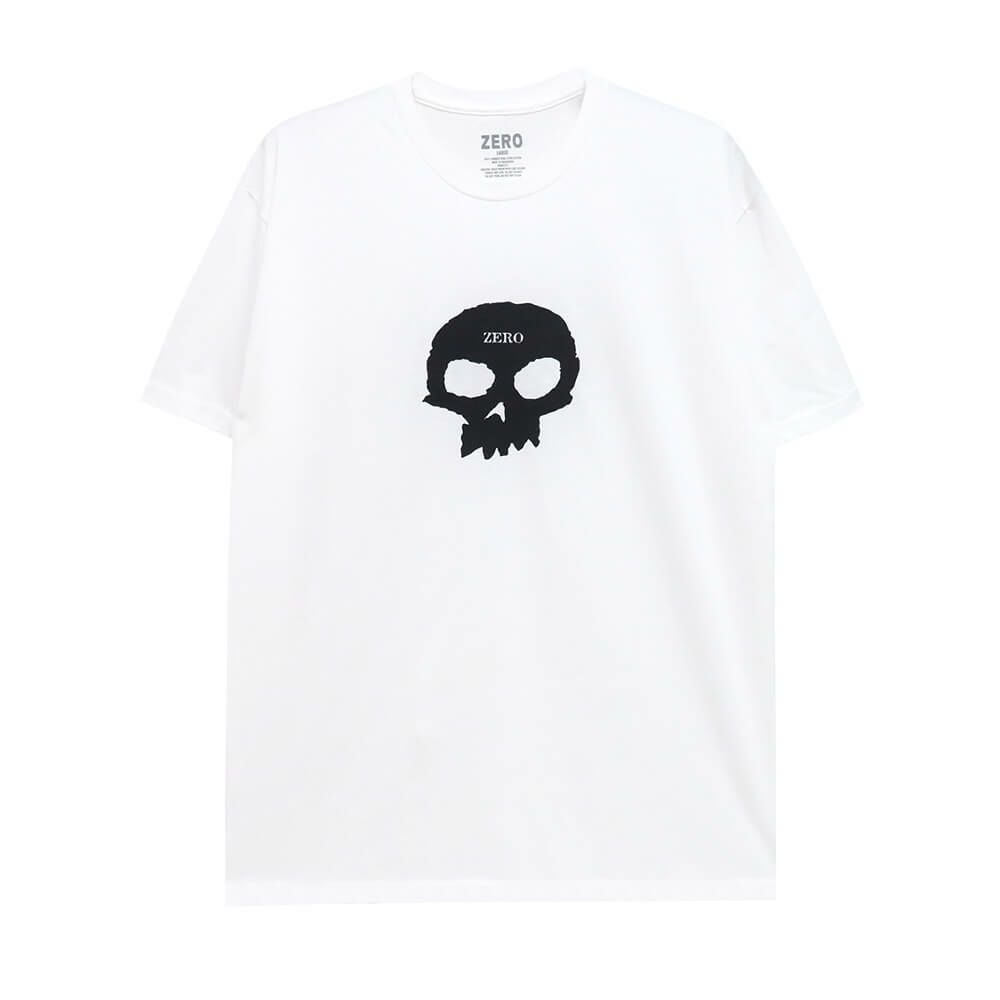 ZERO T-SHIRT ゼロ Tシャツ SINGLE SKULL BLACK スケートボード