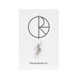 POLAR BADGE ポーラー バッジ NO COMPLIES FOREVER PIN SILVER スケートボード スケボー　2