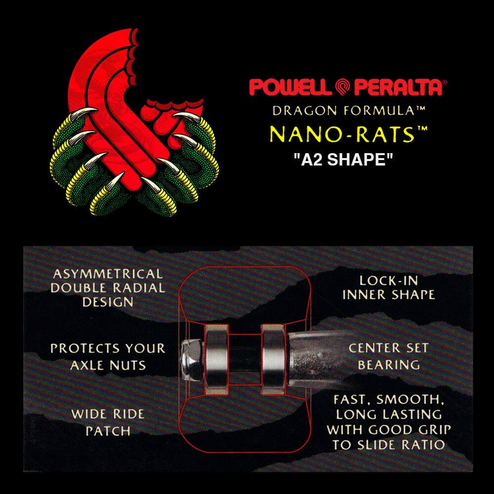 POWELL PERALTA WHEEL パウエルペラルタ ウィール DRAGON FORMULA（DF）97A A2 NANO RATS 56mm x 39mm スケートボード スケボー 2
