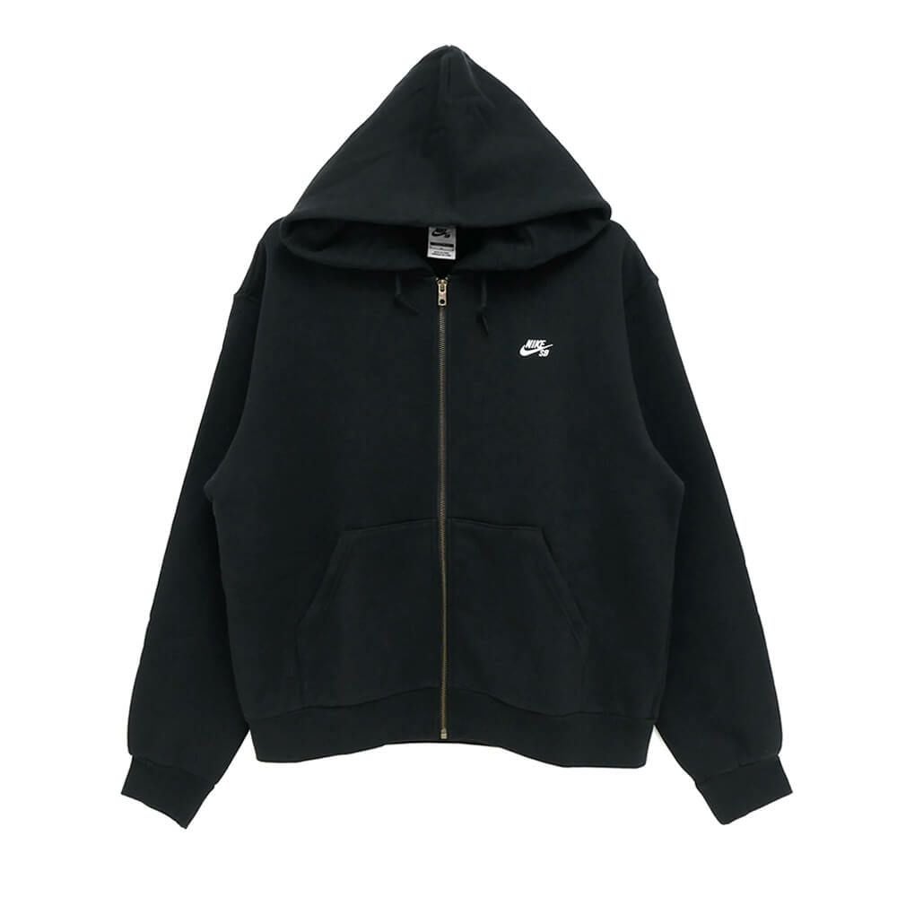 NIKE SB HOOD ナイキSB パーカー ESSENTIAL FLEECE FULL ZIP FZ8797-010 BLACK/WHITE スケートボード スケボー 1