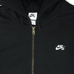 NIKE SB HOOD ナイキSB パーカー ESSENTIAL FLEECE FULL ZIP FZ8797-010 BLACK/WHITE スケートボード スケボー 2